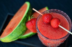 Sopa de sandía fresas de europa