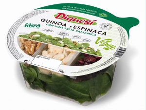 Ensalada completa DiqueSí Quinoa y Espinacas