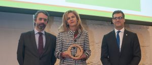 Entrega de premio, Eduardo Diniz, Manuela Cordeiro, Nuno Lacasta