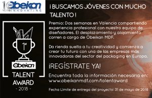 Convocatoria Talent Award 18 obeikan