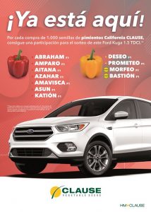 CARTEL CLAUSE coche pimientos 2019