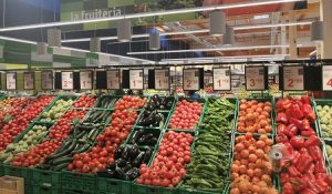bon preu supermercado lineal fruta