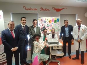 Proexport, la Fundación Colucho y El Corte Inglés donan un ecografo hospital niños oncologia