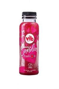 zumo vibs Corazon sandia Fashion Botella blanco