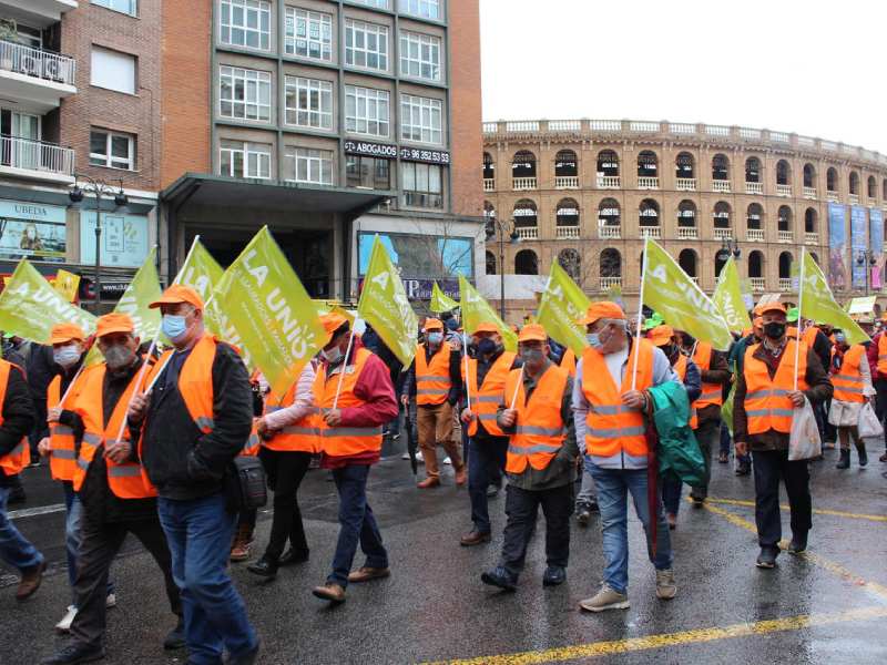 UNIO LLAURADORS Manifestación 25 febrer 2022