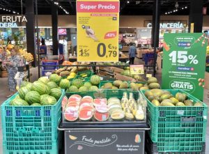 Foto prensa sandías y melones Carrefour