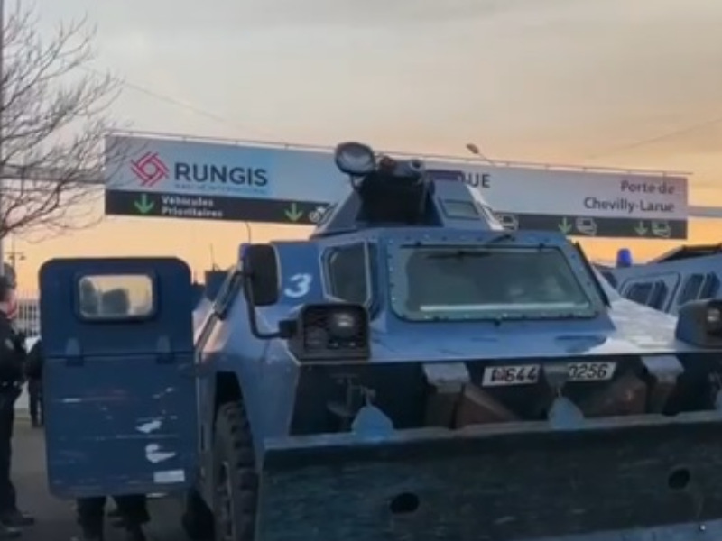 Carros blindados rungis manifestaciones agricultores