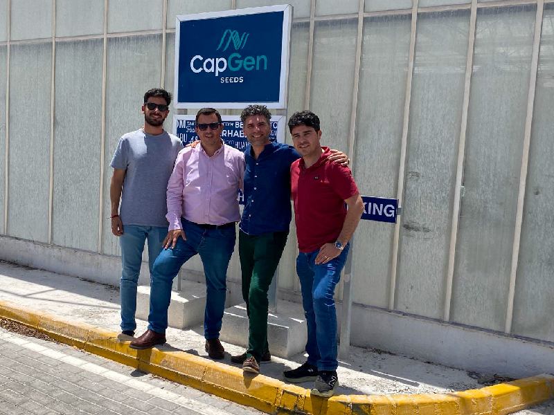 CAPGEN SEEDS ITALIA Lucas Ruíz (Europe Area Manager), Rafael Cremades (Managing Director), Bartolo Rendo (R&D Manager Italy), Antonino Fidone (Sales Manager Italy)