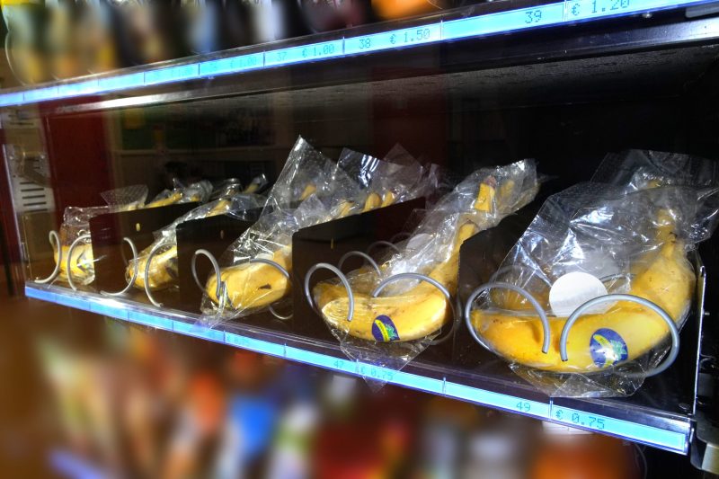 Plátano de Canarias ya puede adquirirse en máquinas de vending