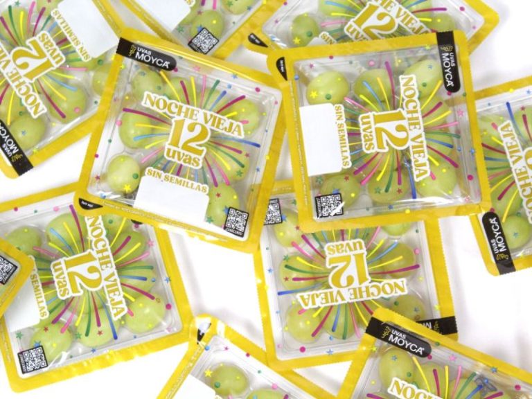 El nuevo packaging permitirá disfrutar de las uvas de Moyca en Nochevieja