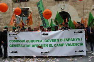 Manifestación Valencia La Unio