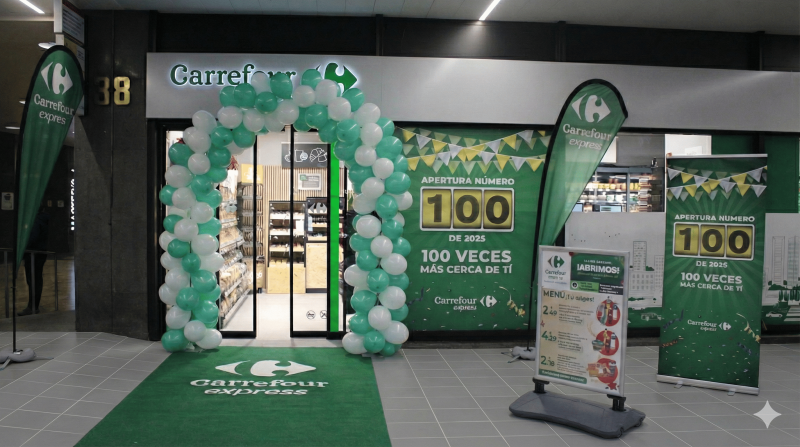 apertura 100 de Carrefour en 2025