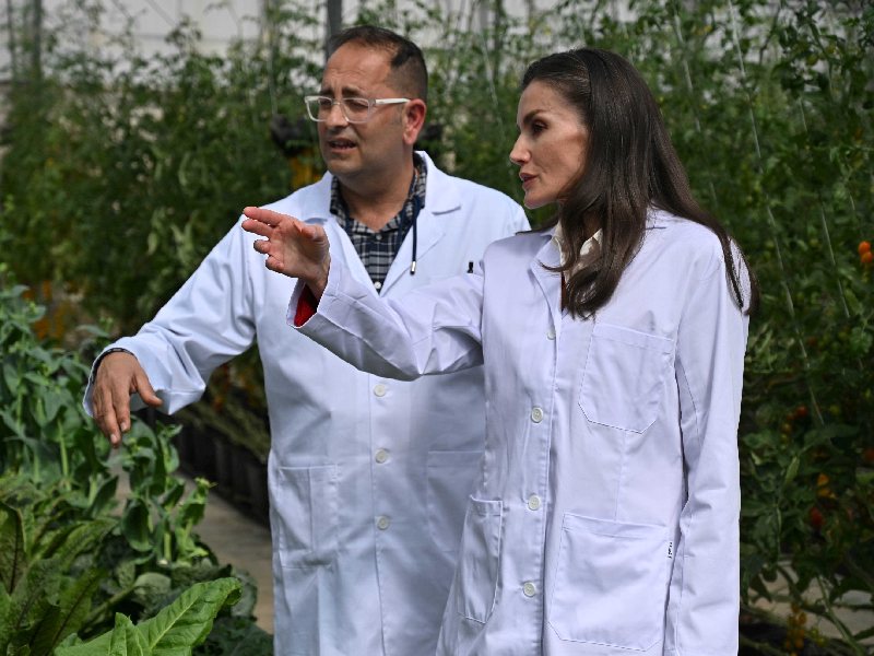 Reina Letizia Estación Experimental Las Palmerillas_